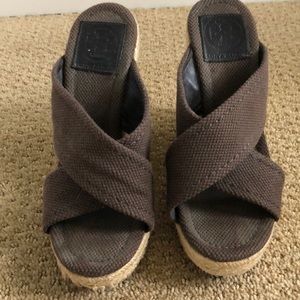 Gently worn Tory Burch wedges